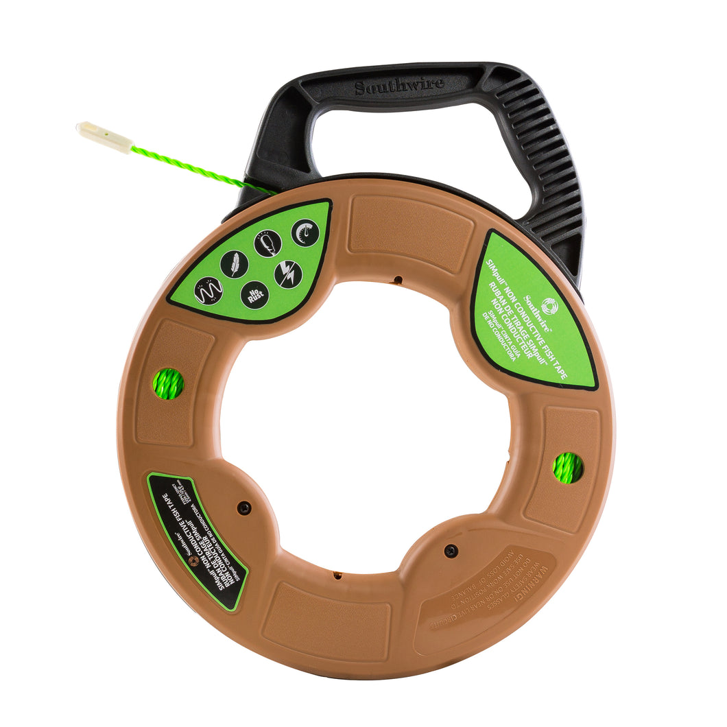 Maxis FTSP45125NCT Fish Tape, 4.5mm, 125', Flexible Metal Leader, Medium Case Maxis FTSP45125NCT