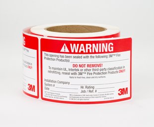 3M Firestop ID Label 3M™ Firestop Identification Labels 3M Firestop ID Label