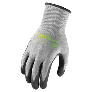 Lift Safety GFN-19YL Fiberwire Double Dipped Sandy Nitrile Glove Large Lift Safety GFN-19YL