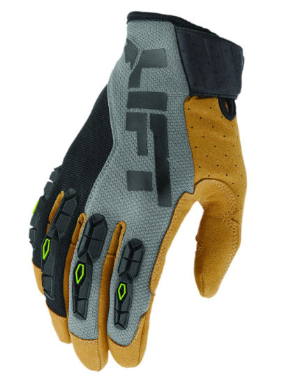 Lift Safety GHR-17YBR2L HANDLER GLOVE (GREY/BLACK)- DUAL LAYER FUSED SILI Lift Safety GHR-17YBR2L