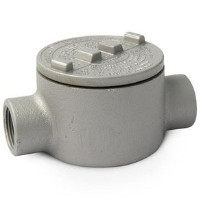 Appleton GRC125 Conduit Outlet Box, Type GRC, (2) 1-1/4" Hubs, Malleable Appleton GRC125