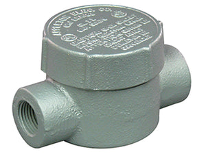 Appleton GRJC75 Conduit Outlet Box, Type GRJC, (2) 3/4" Hubs, Malleable Appleton GRJC75