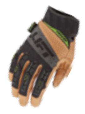 Lift Safety GTA-17KBM TACKER GLOVE (BROWN/BLACK)- GENUINE LEATHER ANTI-VIBE Lift Safety GTA-17KBM