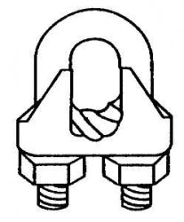 Wilcor GWC516 Guy Wire Clamp, 5/16
