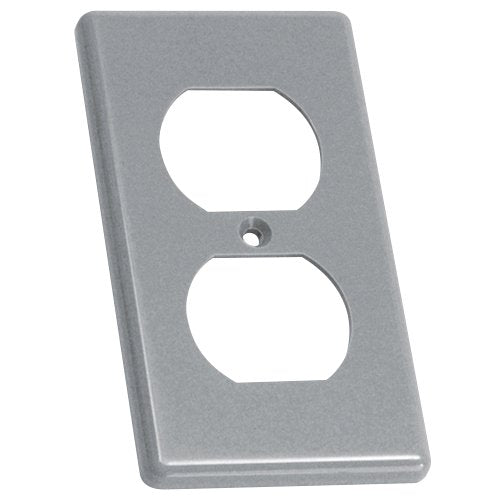 Carlon HB1DP Outlet Box Cover, Type Duplex, 1-Gang, Gray, Non-Metallic Carlon HB1DP