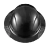 Lift Safety HDF-15KG Hard Hat, Fiber Reinforced Shell, Matte Black Lift Safety HDF-15KG