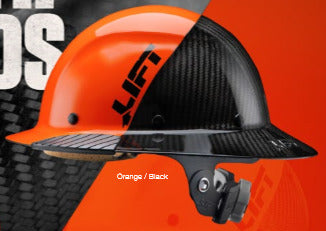 Lift Safety HDF50C19OC DAX fifty hard hat, Orange/Black Lift Safety HDF50C19OC
