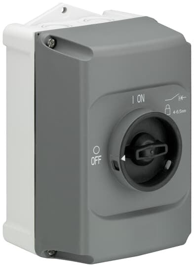 ABB IB132-G Enclosure, Gray, Clear Cover, MS132 ABB IB132-G