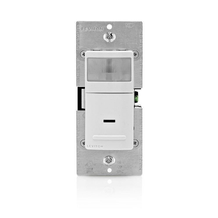 Leviton IPV05-1LZ Vacancy Sensor, PIR, 600W, 120V, White Leviton IPV05-1LZ