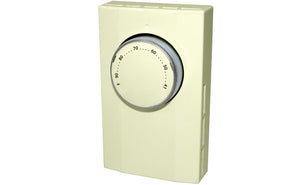 King Electrical K101A Thermostat, 1-Pole, 22A, 120-277V, Almond King Electrical K101A