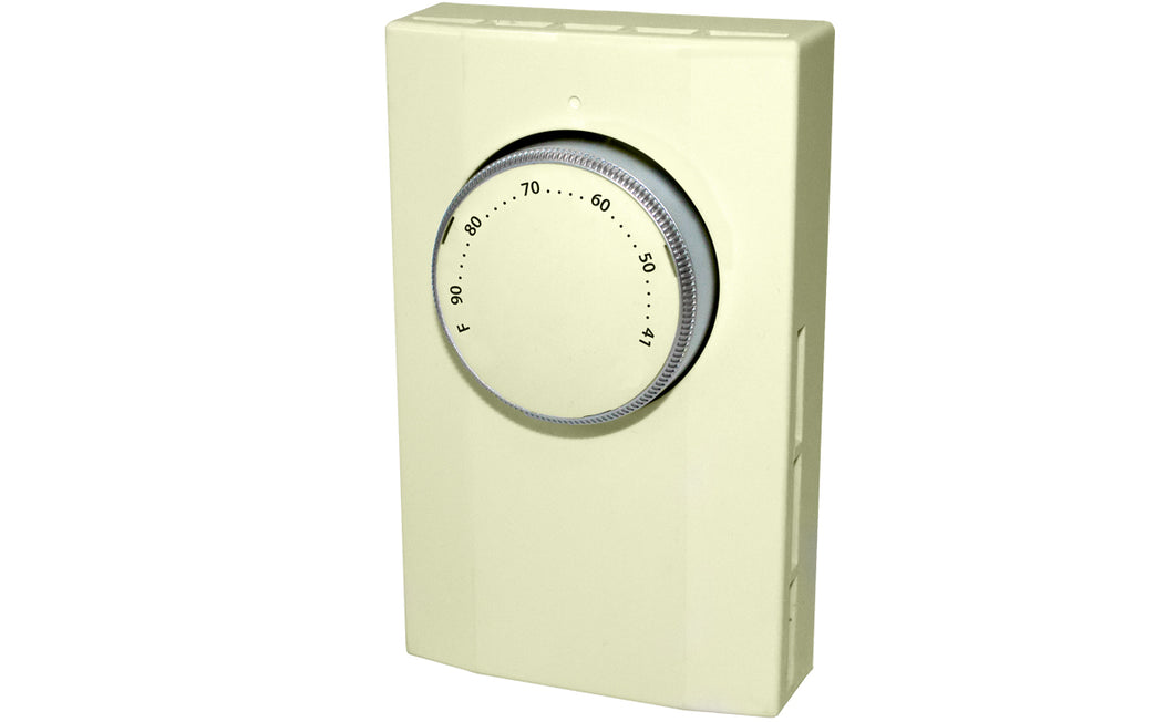 King Electrical K101A Thermostat, 1-Pole, 22A, 120-277V, Almond King Electrical K101A