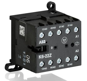 ABB K6-22Z-84 Control Relay, 2NO/2NC, 120V AC Coil ABB K6-22Z-84