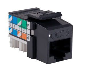 Optical Cable K6A05 Category 6A KMJ Outlet Jacks, UTP - Unshielded, Slimline, Blue Optical Cable K6A05