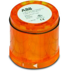 ABB KL70-401Y Stack Light, Yellow, Maintained, 12-240V AC/DC ABB KL70-401Y