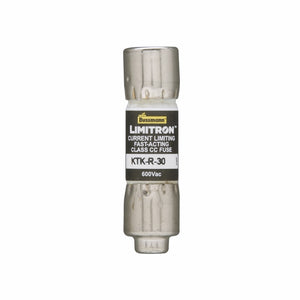Eaton/Bussmann Series KTK-R-20 Fuse, 20 Amp, Fast-Acting, 13/32" x 1-1/2", 600V Eaton/Bussmann Series KTK-R-20