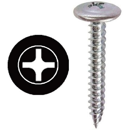 Dottie KW8114 K-Lath Metal Piercing Screw, Phillips, Wafer Head, #8 x 1-1/4