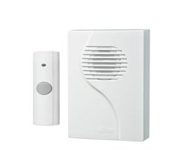 Nutone LA223WH Wireless Chime, Portable, White, Dimensions: 3-1/4