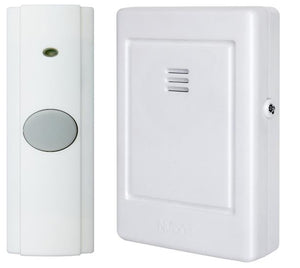Nutone LA225WH Wireless Chime, Portable, White, Dimensions: 2-3/4" x 4-1/4" x 1" Nutone LA225WH