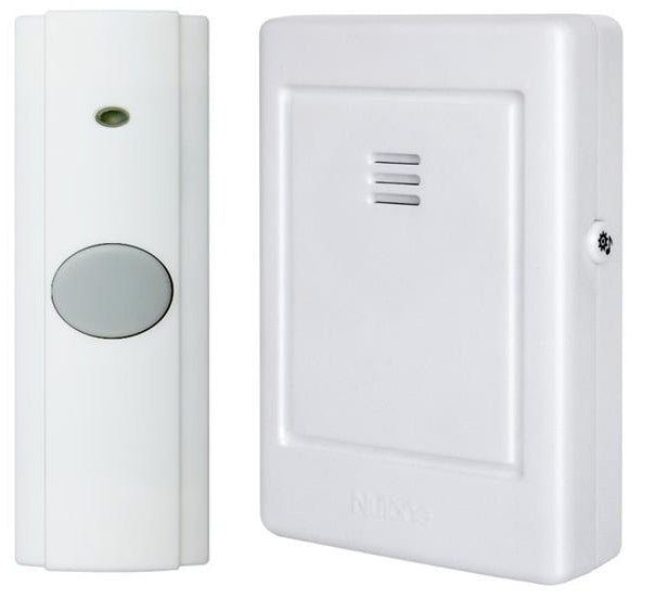 Nutone LA225WH Wireless Chime, Portable, White, Dimensions: 2-3/4