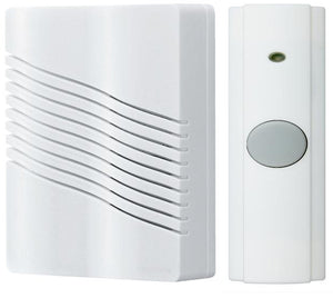 Nutone LA226WH Wireless Chime, Portable, White, Dimensions: 6" x 7-5/8" x 2-1/4" Nutone LA226WH