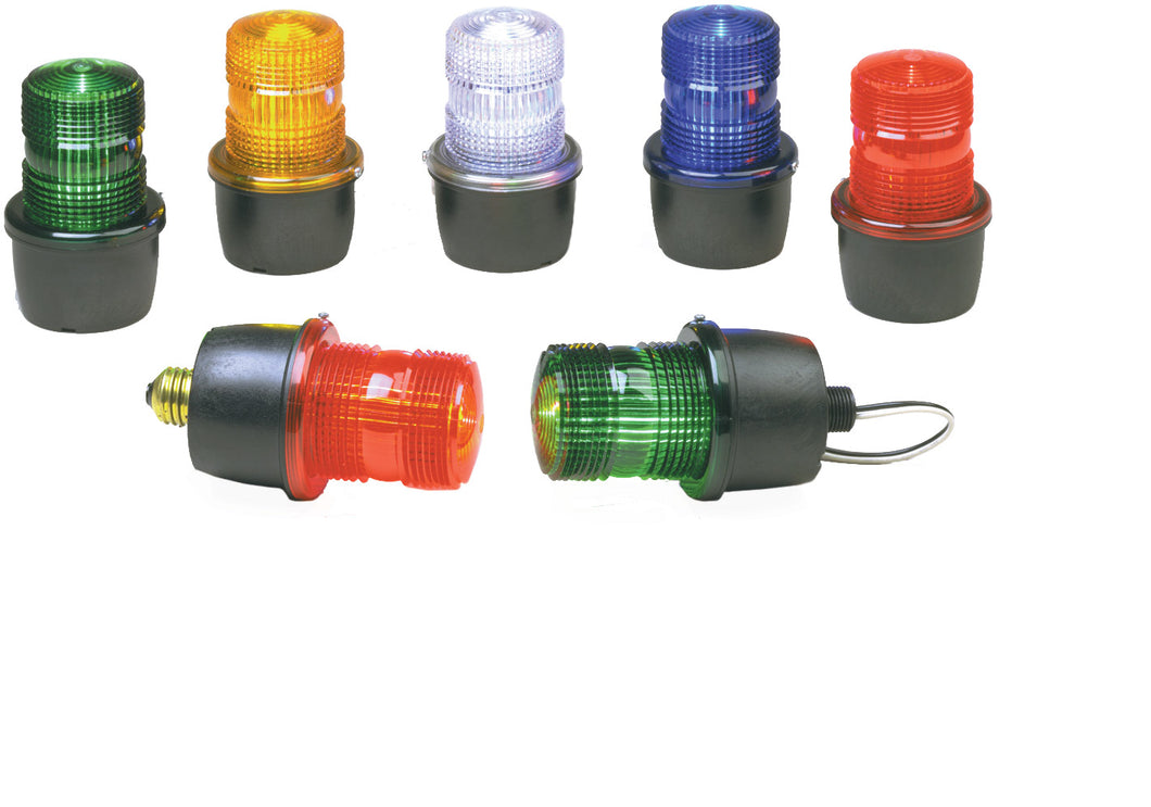 Federal Signal LP3M-120C STROBE LIGHT MALE PIPE MT 120VAC CLEAR Federal Signal LP3M-120C