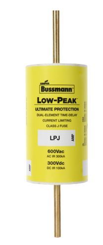 Eaton/Bussmann Series LPJ-100SP Fuse, 100 Amp, Class J, Dual-Element, Time-Delay, 600V, LOW-PEAK Eaton/Bussmann Series LPJ-100SP