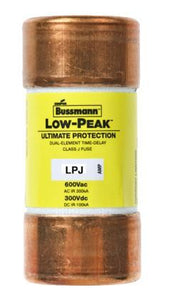 Eaton/Bussmann Series LPJ-60SP Fuse, 60 Amp, Class J, Dual-Element, Time-Delay, 600V, LOW-PEAK Eaton/Bussmann Series LPJ-60SP