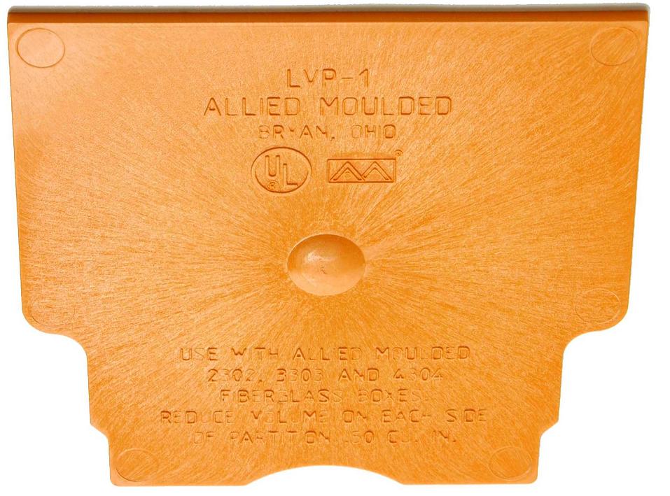 Allied Moulded LVP-1 Low Voltage Divider Plate Allied Moulded LVP-1