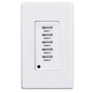 Leviton LVS-5W Pushbutton Station, 5-Button, White  Leviton LVS-5W