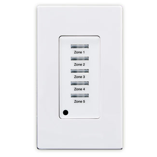 Leviton LVS-5W Pushbutton Station, 5-Button, White  Leviton LVS-5W