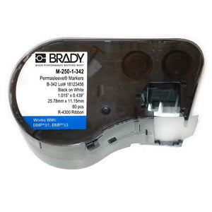 Brady M-250-1-342 0.439" x 1.015" Label Maker Cartridge Brady M-250-1-342