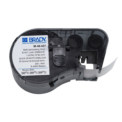 Brady M-48-427 Self-Laminating Vinyl Wire and Cable Label Brady M-48-427
