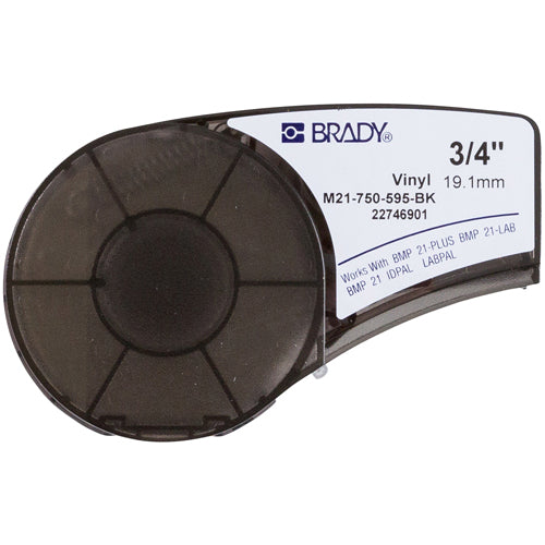 Brady M21-750-595-BK  Label Refill Cartridge, 0.75