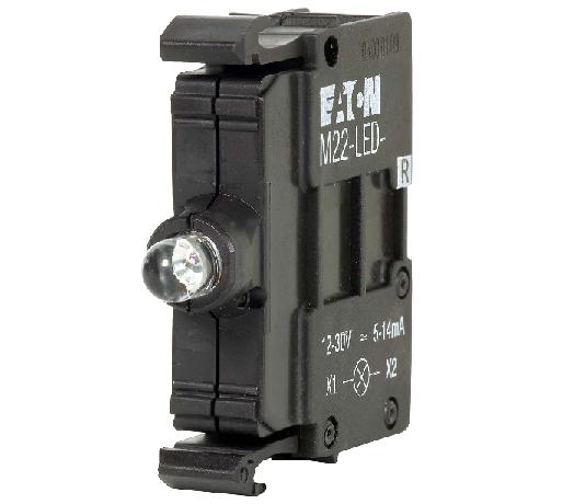 Eaton M22-LED230-W Pilot Device, 22mm, Lamp Block, White, LED, M22, Front mount Eaton M22-LED230-W