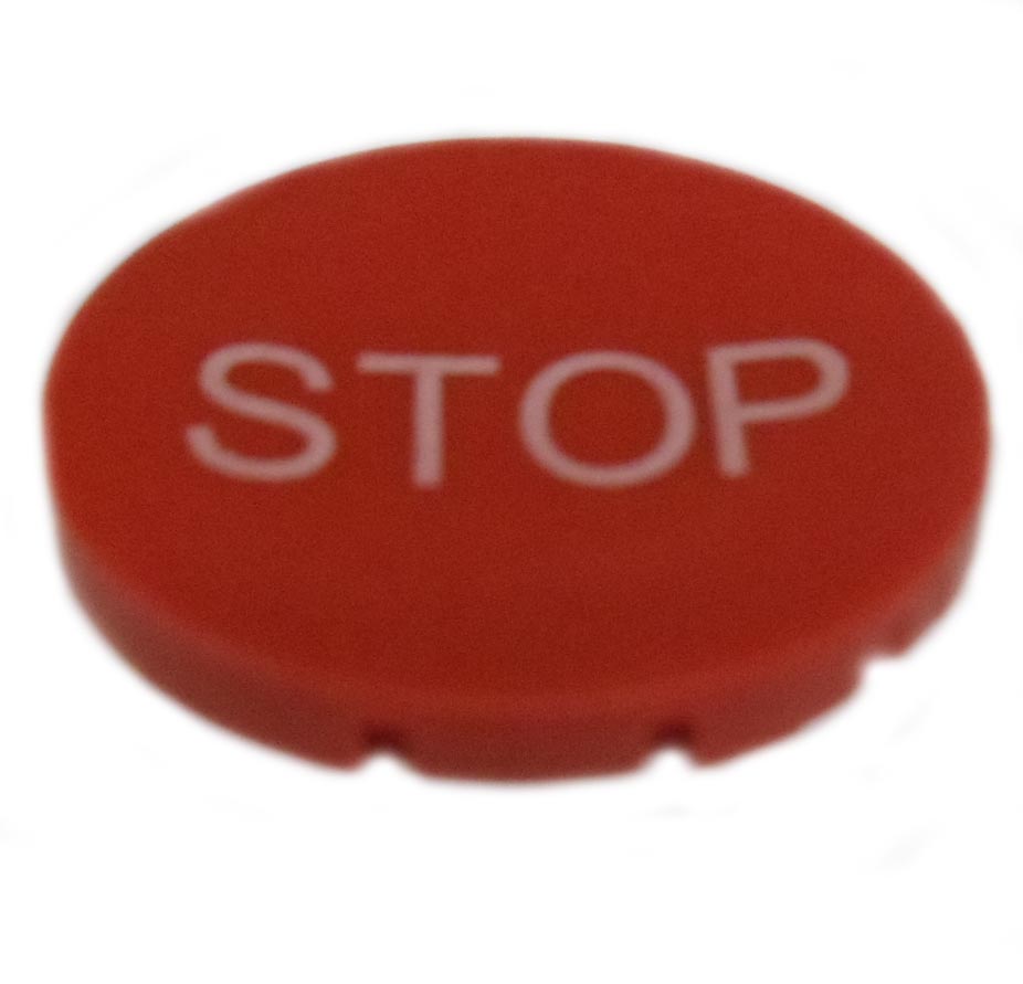 Eaton M22-XD-R-GB0 Component Button Plate, Red, M22 Eaton M22-XD-R-GB0