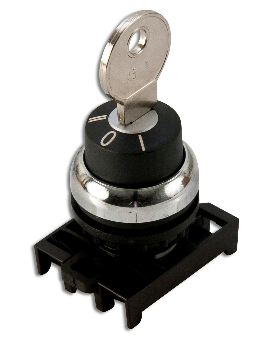 Eaton M22M-WS3 22mm Selector Switch, Key Operated, M22 Eaton M22M-WS3