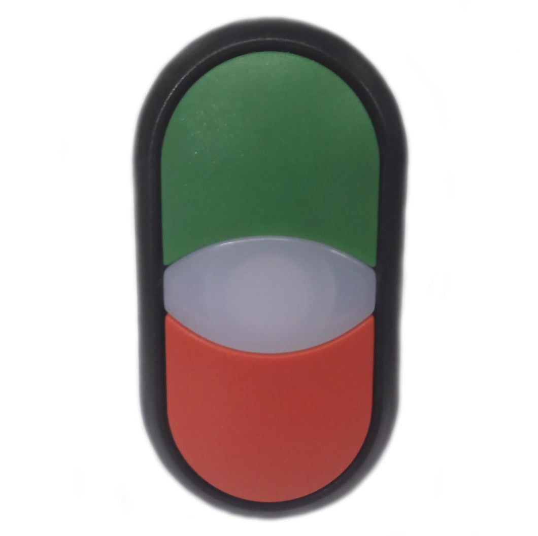 Eaton M22S-DDL-GR Double Pushbutton, M22 Eaton M22S-DDL-GR