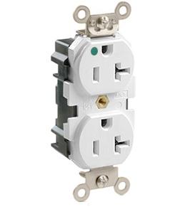 Leviton M8300-W 20 Amp, 125 Volt, Lev-Lok NEMA 5-20R, White Leviton M8300-W