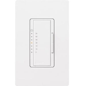 Lutron MA-T51-WH Preset Timer, 5-60 mins, Maestro, White  Lutron MA-T51-WH