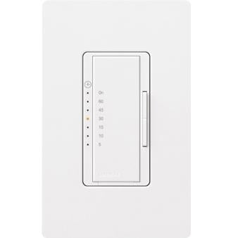 Lutron MA-T51-WH Preset Timer, 5-60 mins, Maestro, White  Lutron MA-T51-WH
