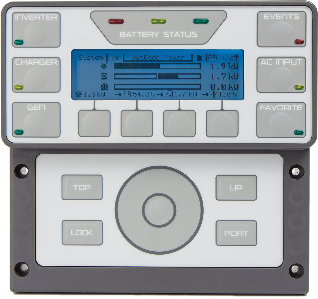 Outback Power MATE3S Advanced System Display and Controller Outback Power MATE3S