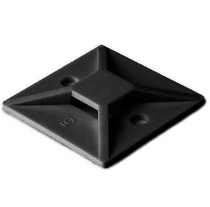 HellermannTyton MB4A0C2 4-Way Cable Tie Mounting Base, Black HellermannTyton MB4A0C2