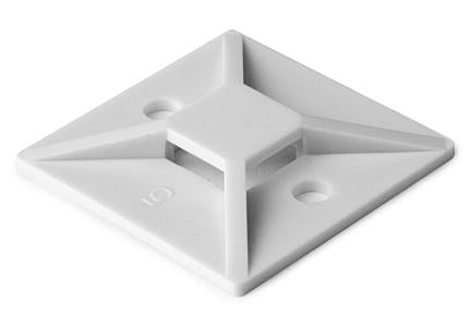 HellermannTyton MB4A10C2 4-Way Cable Tie Mounting Base, White HellermannTyton MB4A10C2