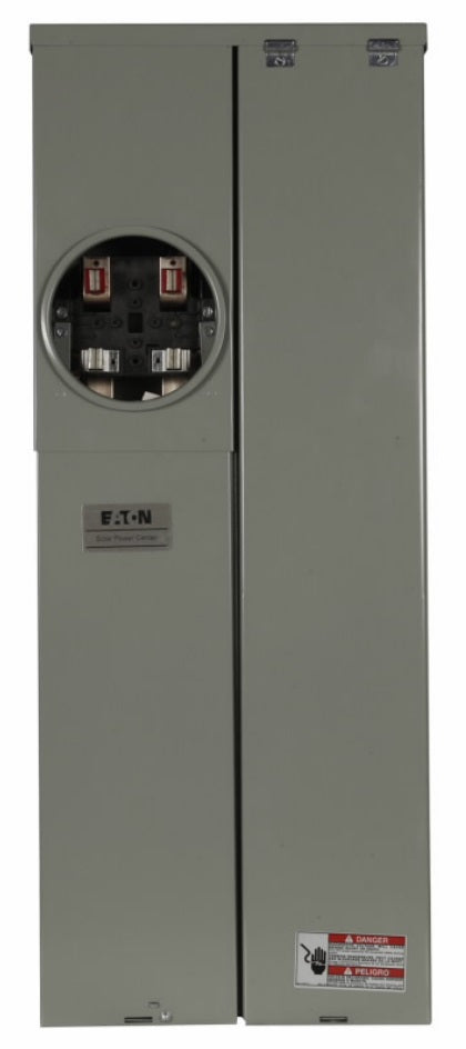 Eaton MBE2040PV200BTS Meter Center, 200A, 20/40, OH/UG, BR Type, 22 kAIC, Solar Ready Eaton MBE2040PV200BTS