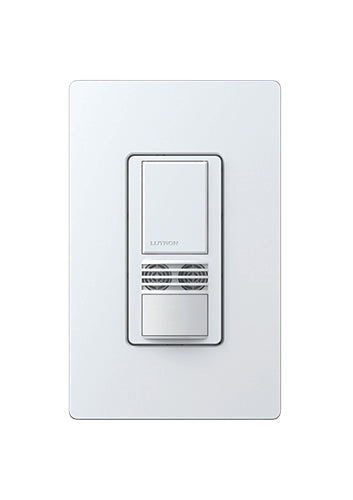 Lutron MS-B102-WH Single-Circuit Occupancy Sensor Switch, White Lutron MS-B102-WH