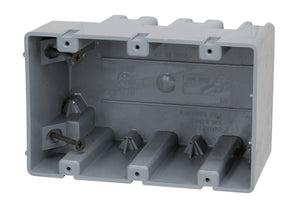 Madison MSB3G Switch/Outlet Box, 3-Gang, 3-1/4" Deep, Non-Metallic Madison MSB3G