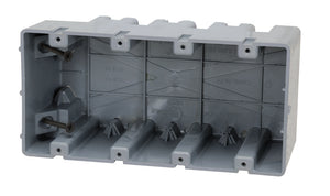 Madison MSB4G Switch/Outlet Box, 4-Gang, 3-1/4" Deep, Non-Metallic Madison MSB4G