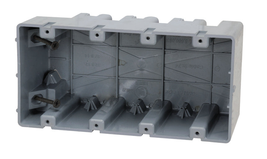 Madison MSB4G Switch/Outlet Box, 4-Gang, 3-1/4