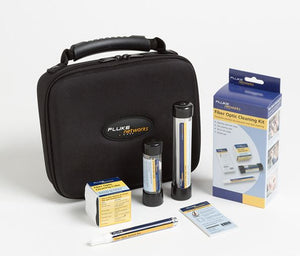 Fluke Networks NFC-KIT-CASE Cleaning Kit, Fiber Optic, Wipes, Cards, Solvent Pen, Swabs, Case Fluke Networks NFC-KIT-CASE
