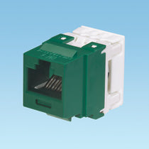 Panduit NK688MGR NetKey Category 6 UTP Jack Module, Green Panduit NK688MGR